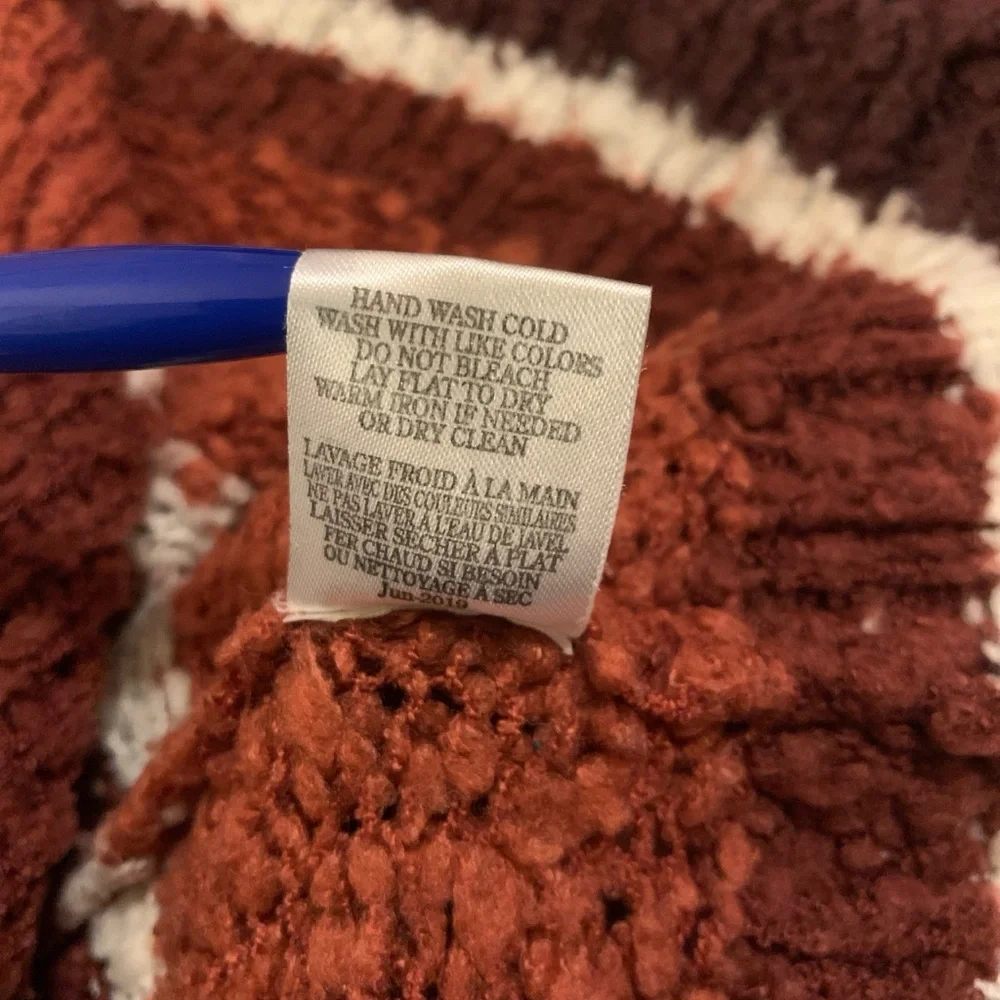 Rag Poets cozy loose knit striped sweater - Picture 5 of 5